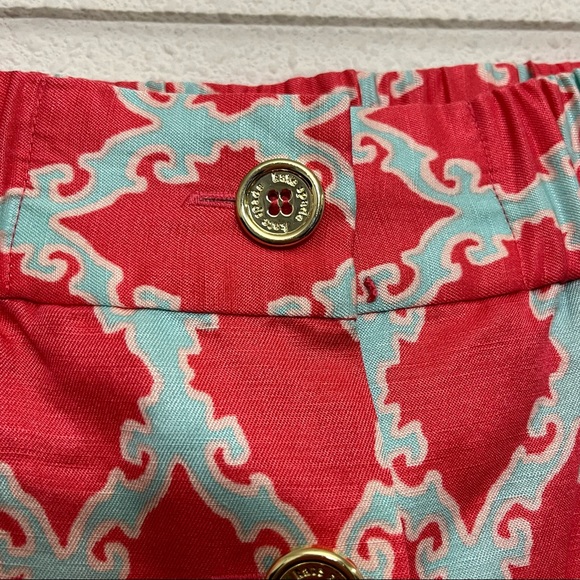 Kate Spade Broome Street Pink Silk Print Mini Skirt Size 4 - Picture 2 of 7